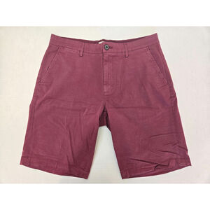 Goodthreads Mens 32 Shorts Maroon Pockets 9” Inseam Straight New